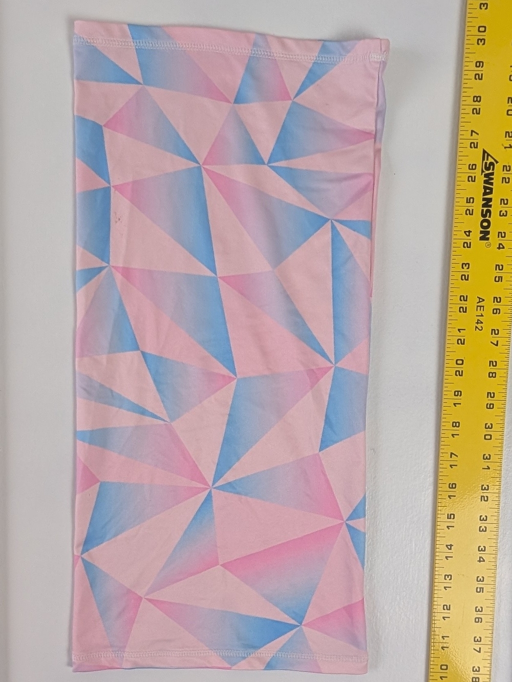 Girls Pink & Blue Geometric Neck Gaiter